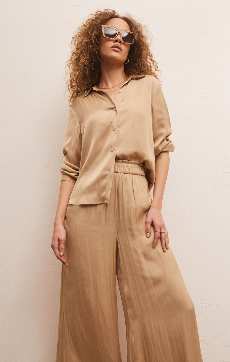 Light Gray Estate Lux Sheen Pant Pant