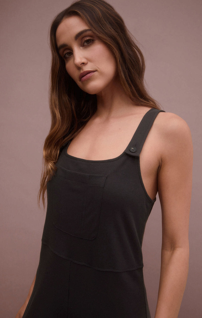 Rosy Brown Homebody Rib Overall Overalls