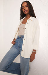 Light Gray All Day Knit Jacket Shacket