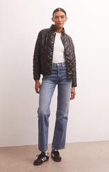 Light Gray Heritage Faux Leather Jacket Jacket