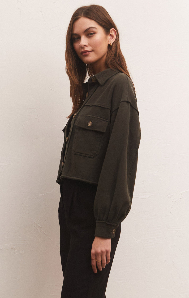 Light Gray Abbott Cropped Jacket Jacket