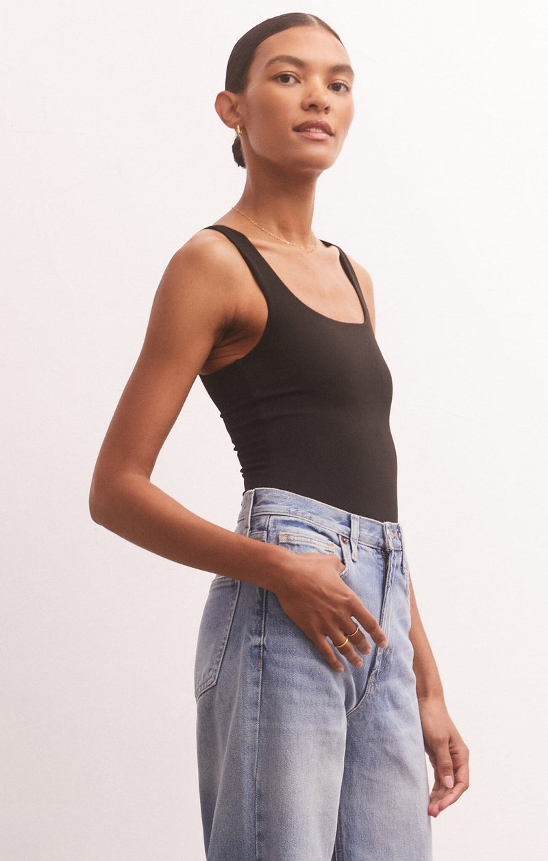 Dark Olive Green Alana So Smooth Bodysuit Bodysuit