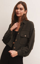 Light Gray Abbott Cropped Jacket Jacket