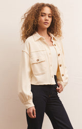 Light Gray Abbott Cropped Jacket Jacket