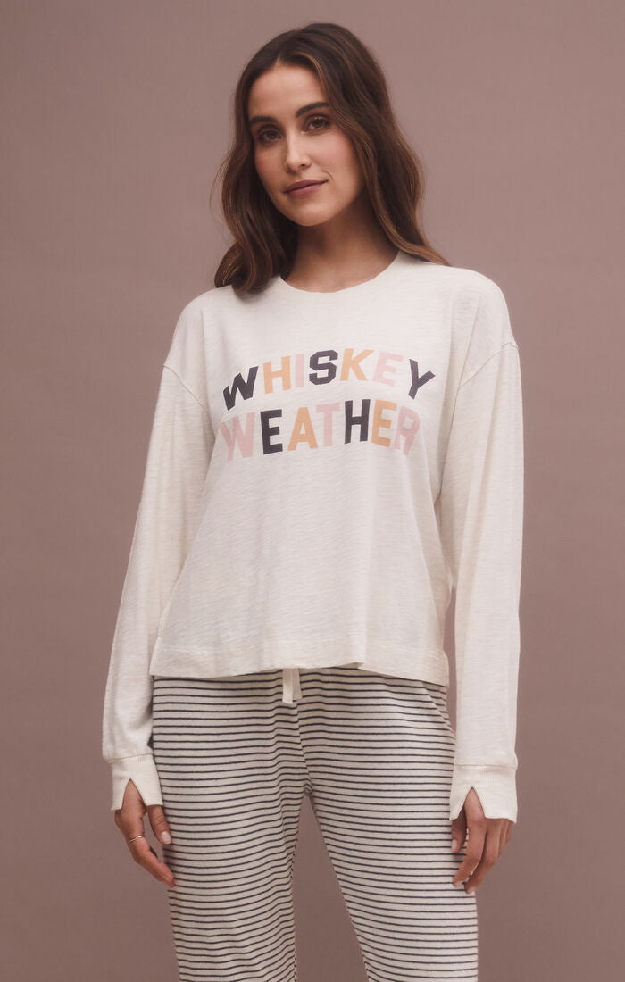 Slate Gray Chill Whiskey Tee Top