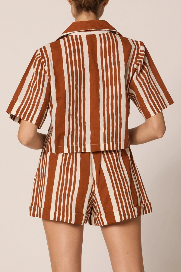 Mizuki Blouse in Vecchio Stripe