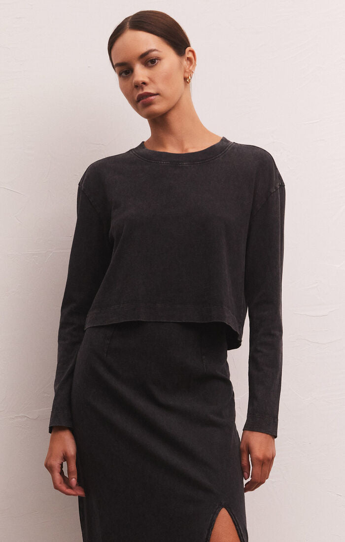 Light Gray Sloane Top Shirts & Tops