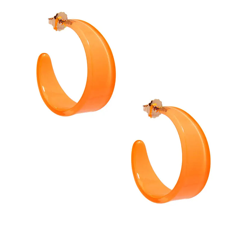 Coral Georgia Hoop Earring Apparel & Accessories