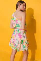 Goldenrod Piece of My Heart Woven Mini Mini Dress