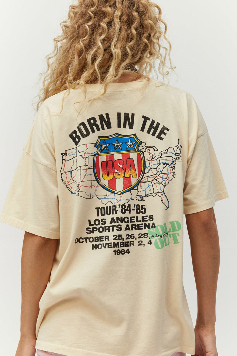 Light Gray Bruce Springsteen Born in the USA Tee Graphic Tee