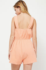 Bisque Piper Gauze Romper Romper