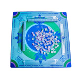 Medium Turquoise Preppy Soiree Mahjong Mat Games
