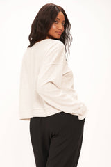 Dark Slate Gray Adonis Slub Long Sleeve Tee Top