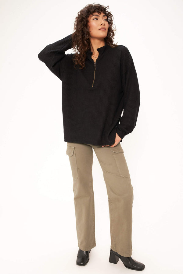 Black Last Kiss Cozy Tunic Top