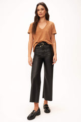 Dark Slate Gray Plata Notched Tee Shirts & Tops