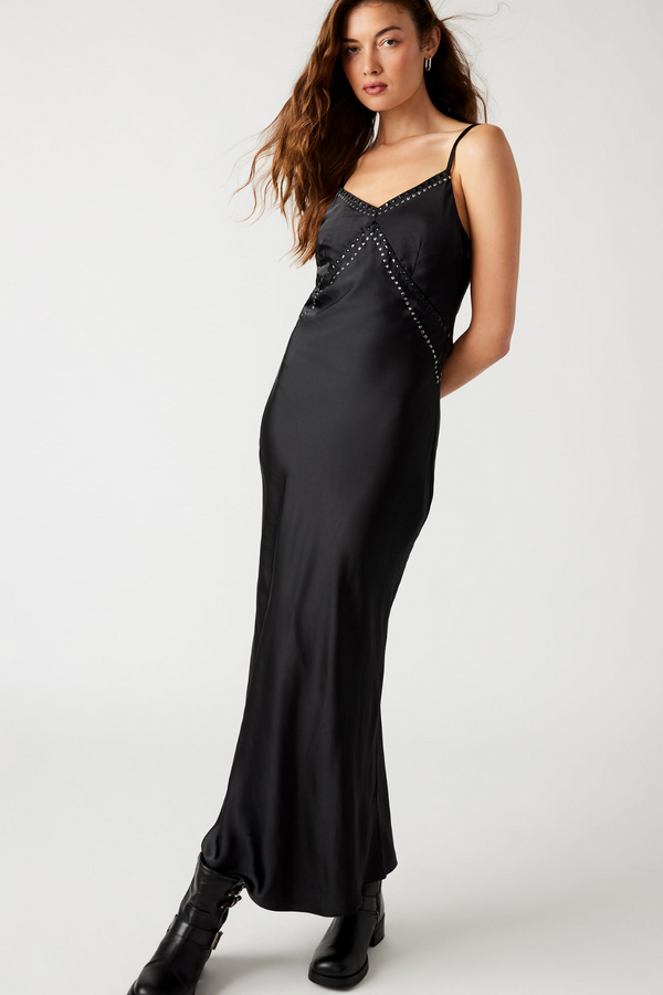 Black Reese Slip Dress Maxi Dress