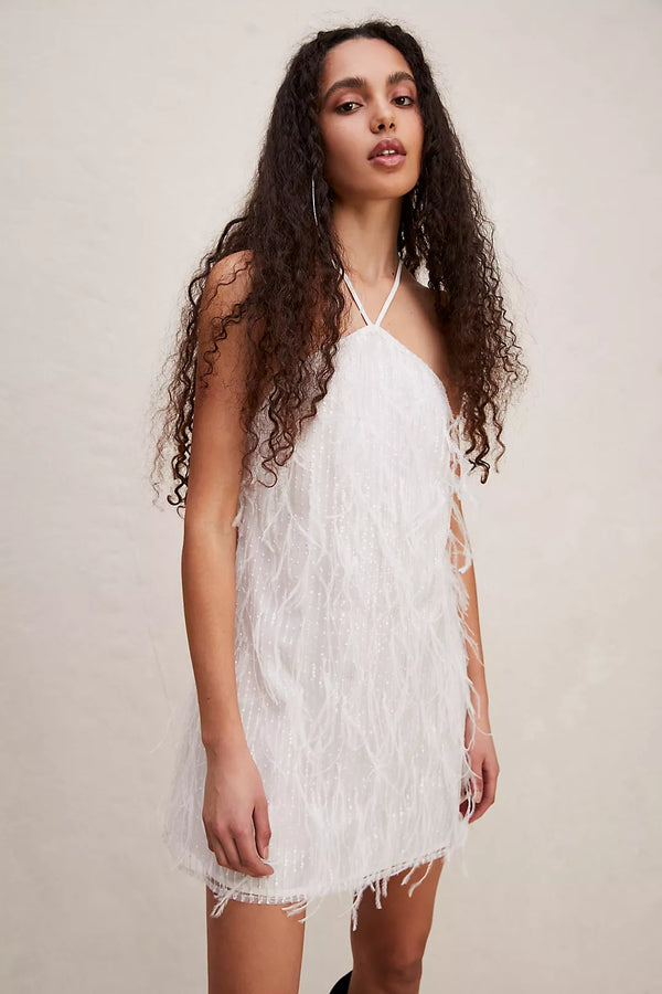 Light Gray Rehearsal Dress Mini Dress
