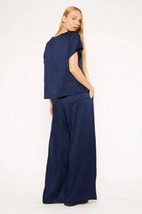 Dark Slate Gray Satin Crepe Everyday T-Shirt T Shirt