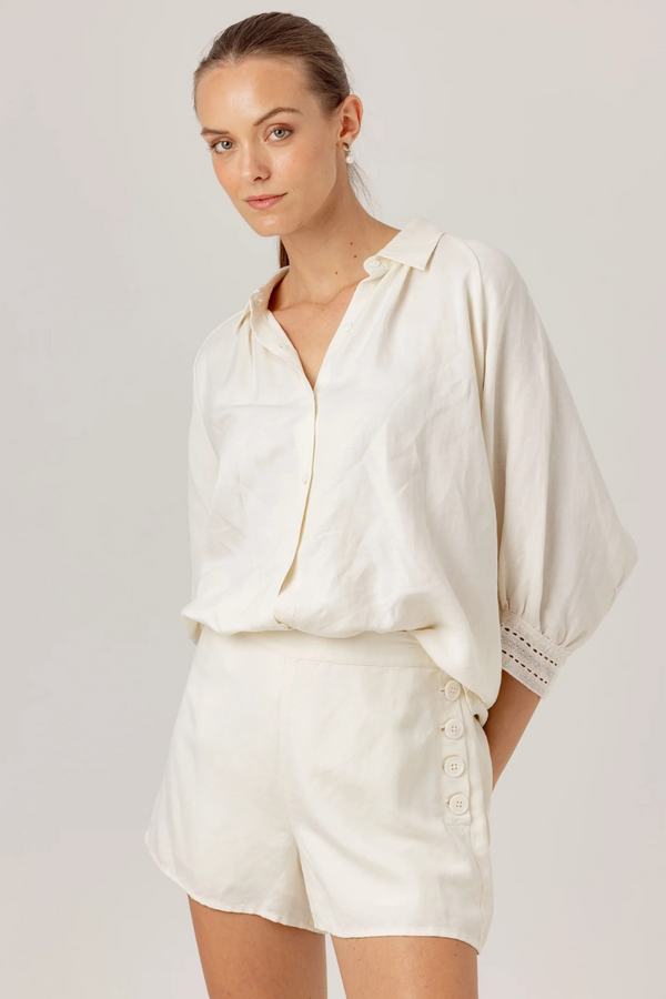 Light Gray Rosalie Shirt Shirt
