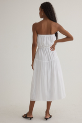 Ruffle Hem Midi Dress