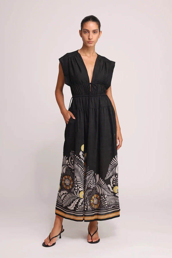 Light Gray Oria Dress Midi Dress