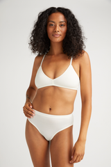 Light Gray Stretch Lyocell T-Shirt Bralette Bralette