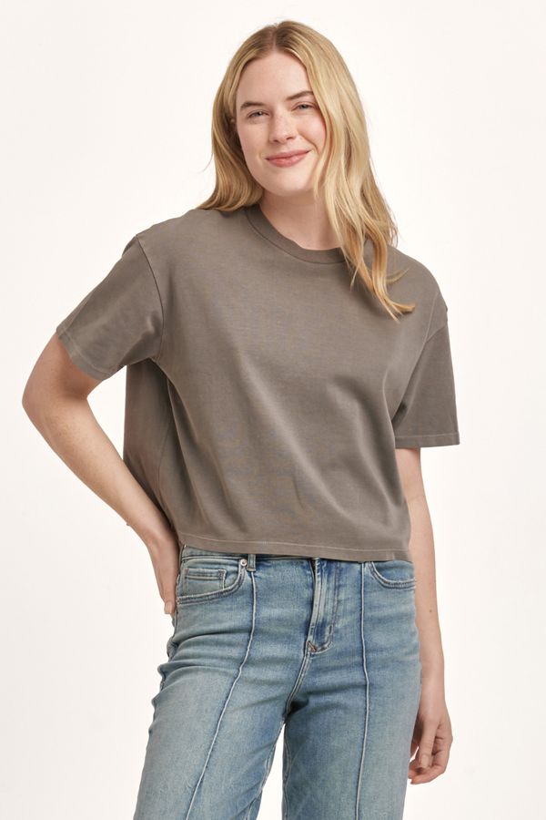 Dim Gray Maddox Crew Neck Tee tee