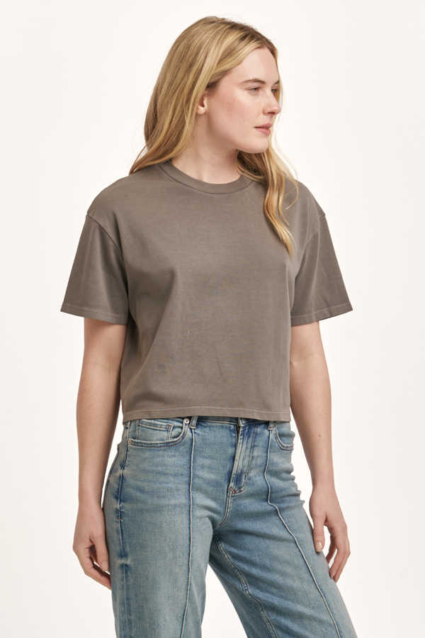 Dim Gray Maddox Crew Neck Tee tee