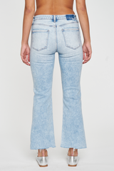 Light Gray Runaway Low Rise Crop | Cupid Vintage Jeans