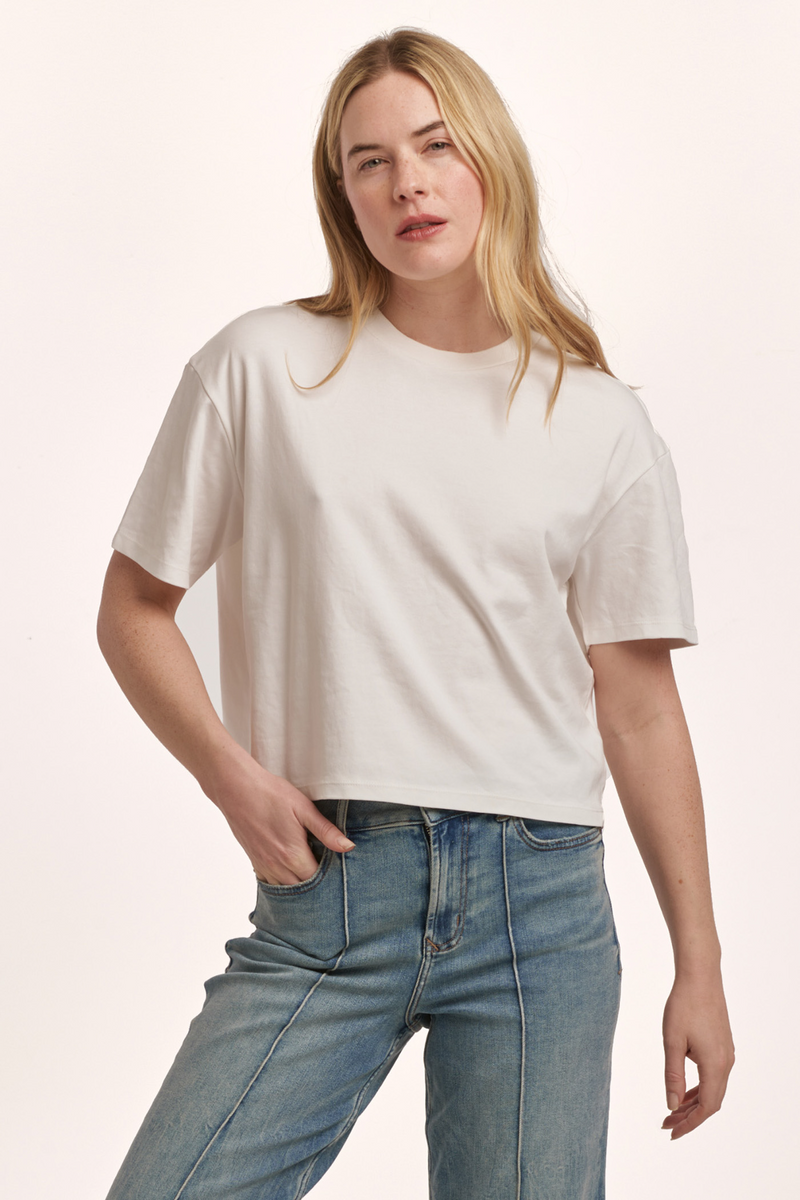 Misty Rose Maddox Crew Neck Tee tee