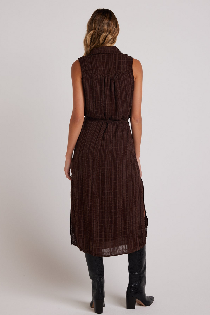 Gray Sleeveless Pullover Midi Dress Midi Dress