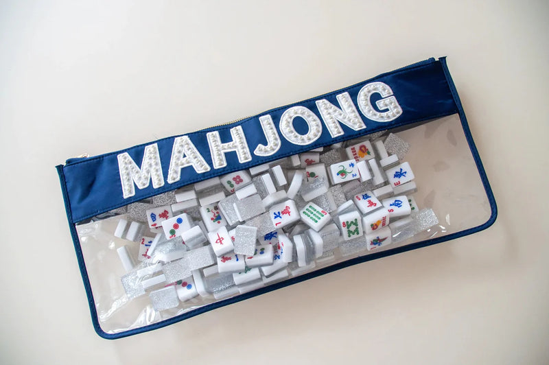 Light Gray Southern Pearl Mahjong Bag Games