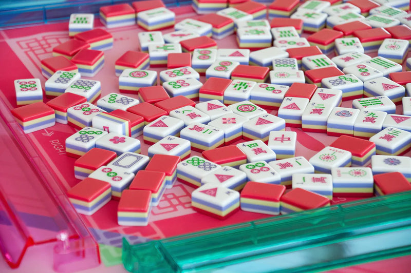 Maroon Spring Mahjong Tiles Games