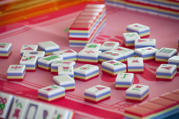 Rosy Brown Spring Mahjong Tiles Games