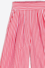 Misty Rose Marian Trouse in Red & White Stripes Pant