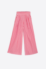 White Smoke Marian Trouse in Red & White Stripes Pant