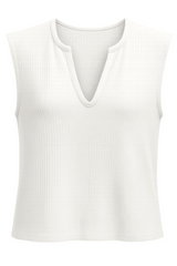 Lavender Janae Sleeveless Knit Top Top