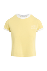 Pale Goldenrod The Cropped Favorite Daughter Ringer Tee Tee