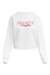 White Smoke The Embroidery Ritzy Classic Sweatshirt Sweatshirt