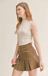 Light Gray Sleeveless Top Top