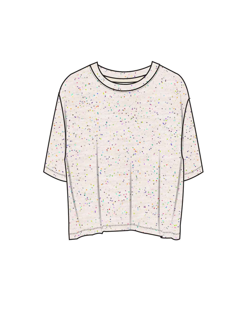Antique White Coz Confetti Tee Pajamas