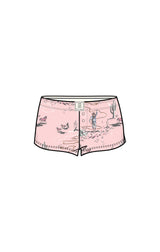 Misty Rose Cozy Flannel Sleep Short Pajamas