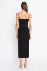Dark Slate Gray Jamie Skirt Midi Skirt