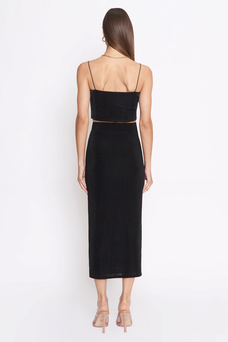 Dark Slate Gray Jamie Skirt Midi Skirt