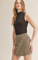 Gray Sleeveless Top Top
