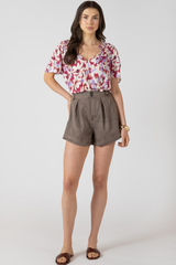 Light Gray Relaxed Short Short