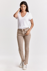 Lavender Vanya Short Sleeve Slub Tee shirt
