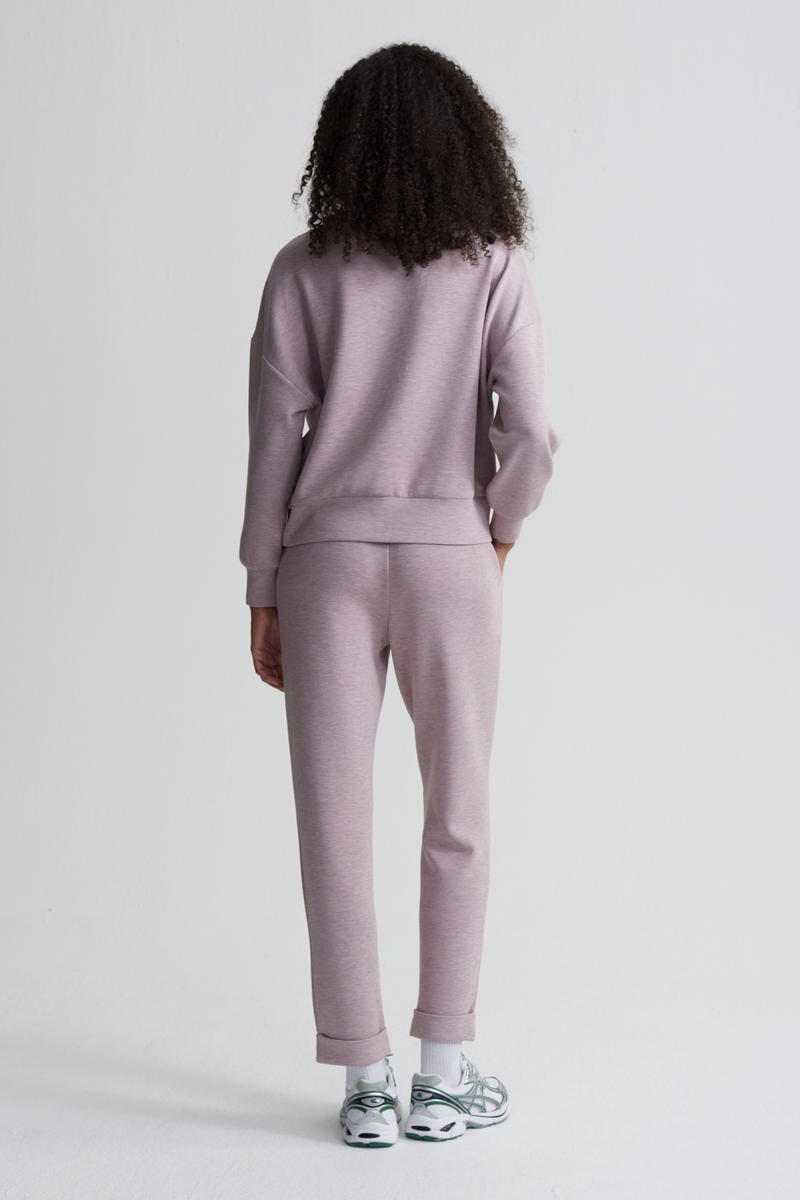 Light Gray Hawley Half Zip Sweat Sweater