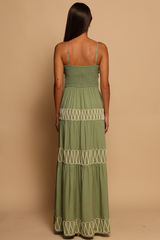 Dark Khaki Madrid Maxi Dress in Green Eyes Maxi Dress