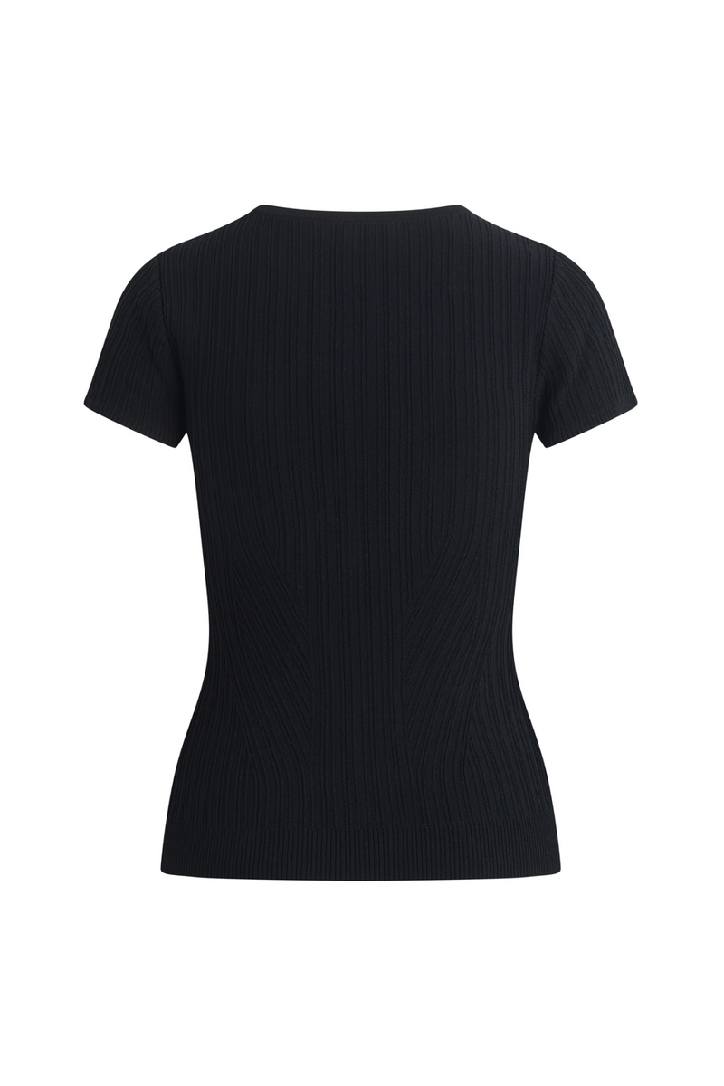 Black The Kennedy Cap Sleeve Top